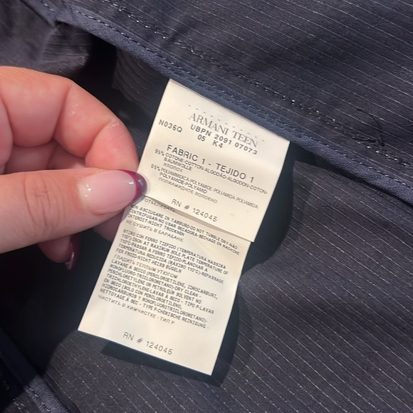 ARMANI TEEN PINSTRIPE BLAZER - Picture 5 of 7